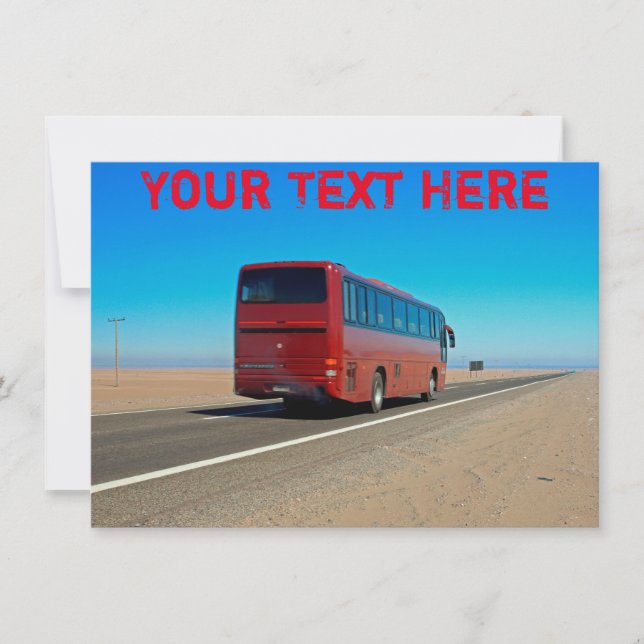 Carte Chili, bus Atacama personnalisable (Devant)