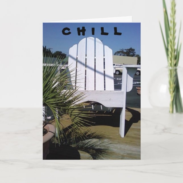 CARTE "CHILL" (Devant)