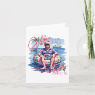 Carte Chillin comme un Felon été 2024 drôle Trump 2024
