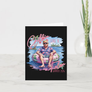 Carte Chillin D'Été Comme Un Felon Trump Pour Le Préside