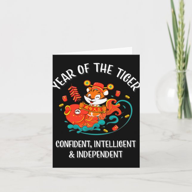 Carte Chinese New Year Of The Tiger 2022  (Devant)