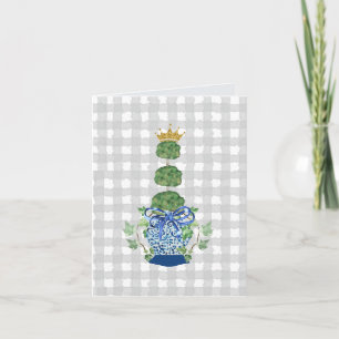 Carte Chinoiserie Blue Ginger Jar topiary