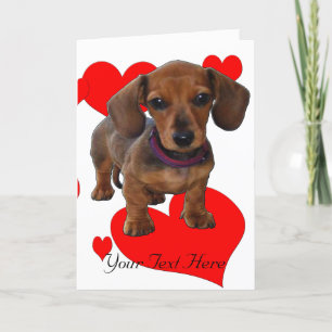 Carte Chiot avec coeur