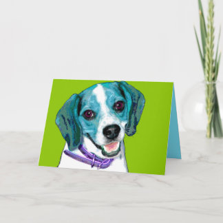 Carte Chiot de beagle d'ART de POP