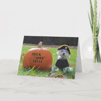 Carte Chiot d'Halloween !