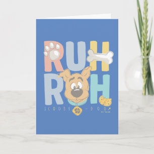 Carte Chiot Scooby-Doo "Ruh Roh"