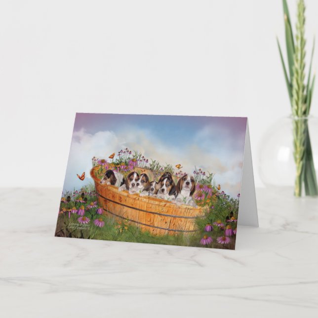 Carte Chiots grandissants ArtCard (Devant)