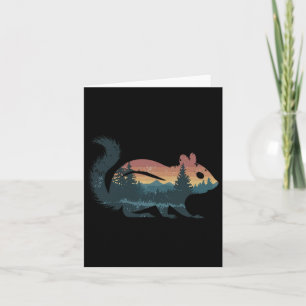 Carte Chipmunk Chasse Randonnée extérieur Camping Forêt