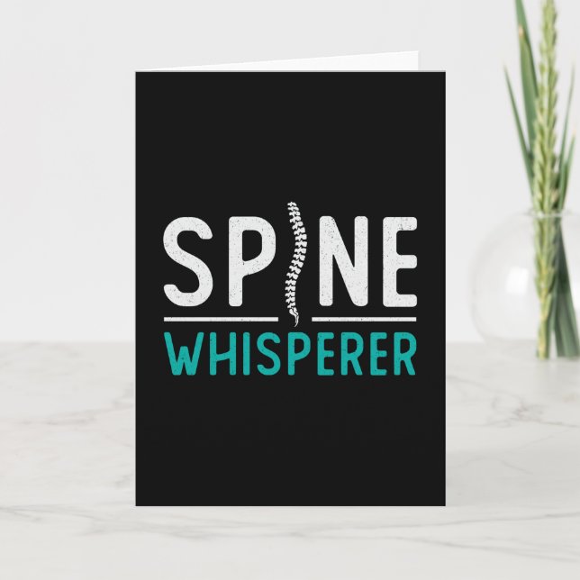 Carte Chiropractor Spine Whisperer Chiro Chiropratique (Devant)