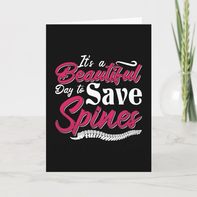 Carte Chiropratique C'est un beau jour Chiropraticien (Devant)