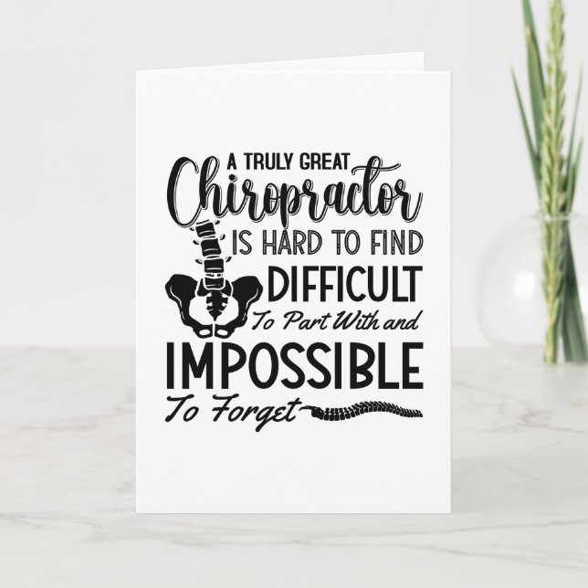 Carte Chiropratique Chiro épine Vraiment grand chiroprat (Devant)