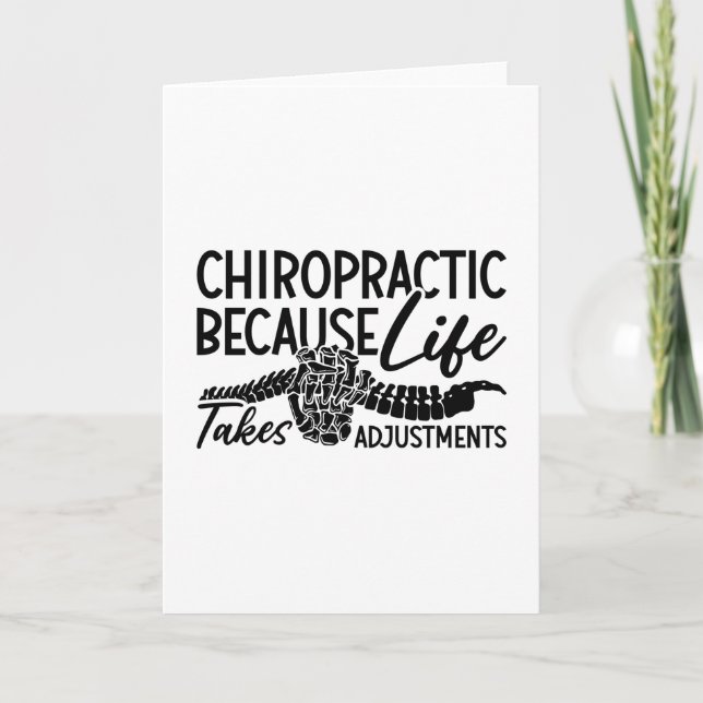 Carte Chiropratique Parce Que Vie Spine Chiro Chiroprati (Devant)