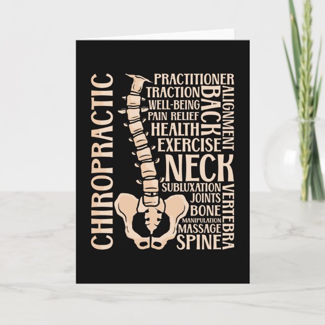 Carte Chiropratique Spine Therapist Chiropractor Chiro (Devant)