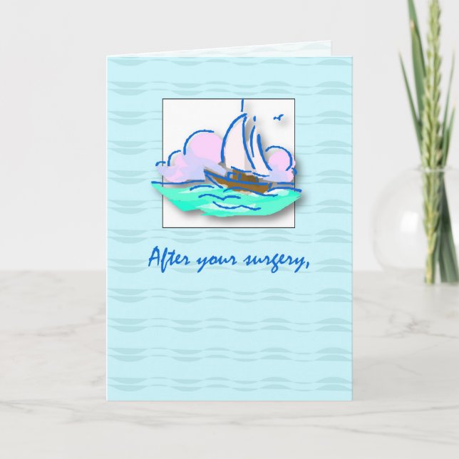 Carte Chirurgie bien bateau à voile (Devant)