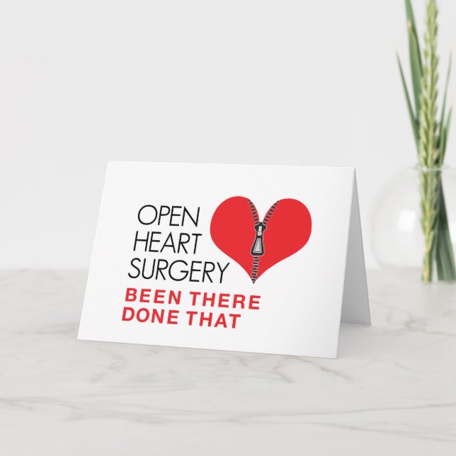 Carte Chirurgie Cardiaque A Été Fait Là-Bas Que (Devant)