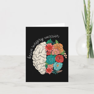Carte Chirurgie Cerveau Guerrier Cerveau Floral Cerveau 