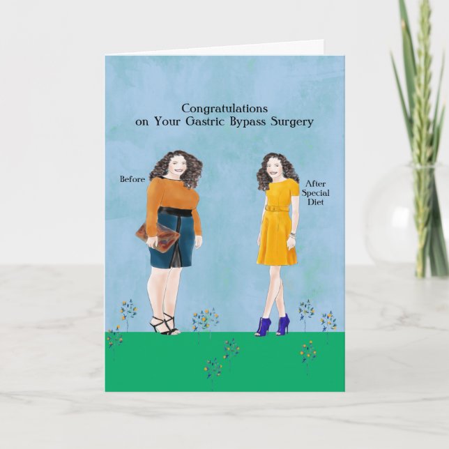 Carte Chirurgie de contournement gastrique avant et aprè (Devant)