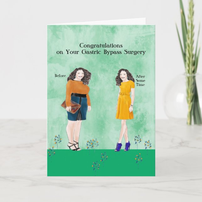 Carte Chirurgie de contournement gastrique avant et aprè (Devant)