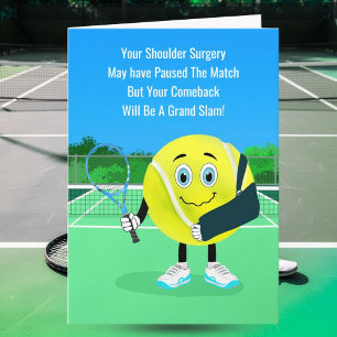Carte Chirurgie de l'épaule Balle de Tennis Dessin Animé