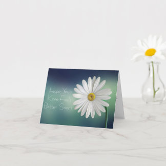 Carte Chirurgie du genou se bien bientôt White Daisy