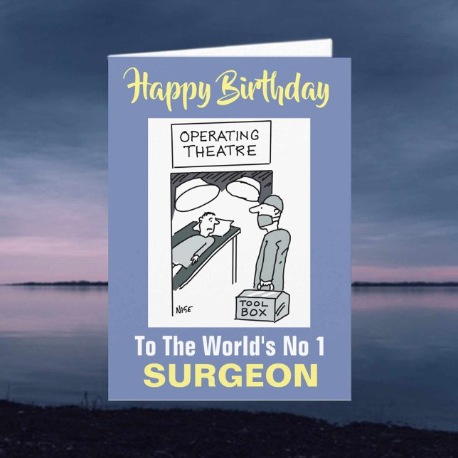 Carte Chirurgien avec boîte à outils - Joyeux anniversai (Créateur téléchargé)