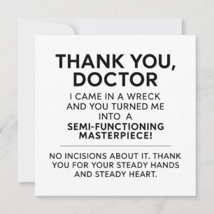 Carte Chirurgien Merci