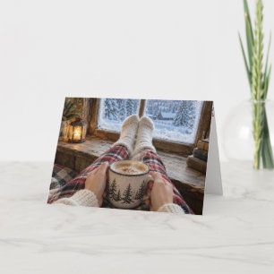 Carte Chocolat chaud de Noël