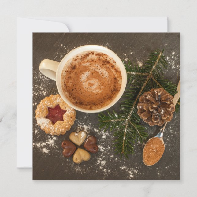 Carte Chocolat chaud de Noël (Devant)