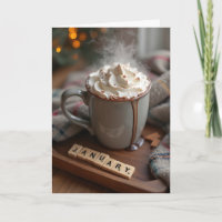 Chocolat chaud pour un anniversaire de janvier