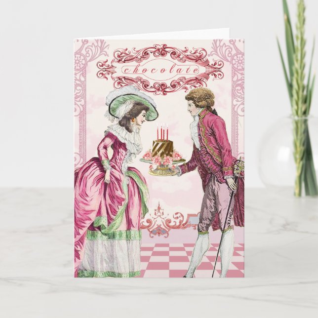 Carte Chocolat Marie Antoinette (Devant)