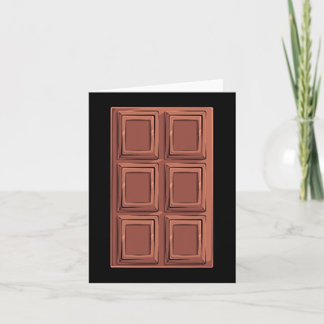 Carte Chocolate Bar S'mores Costume Group Camping (Devant)