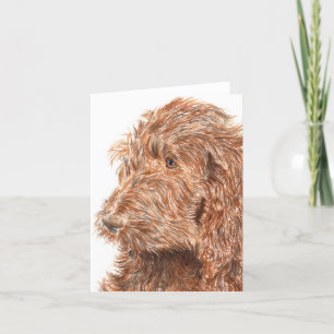 Carte Chocolate Labraoodle #2 Notecard