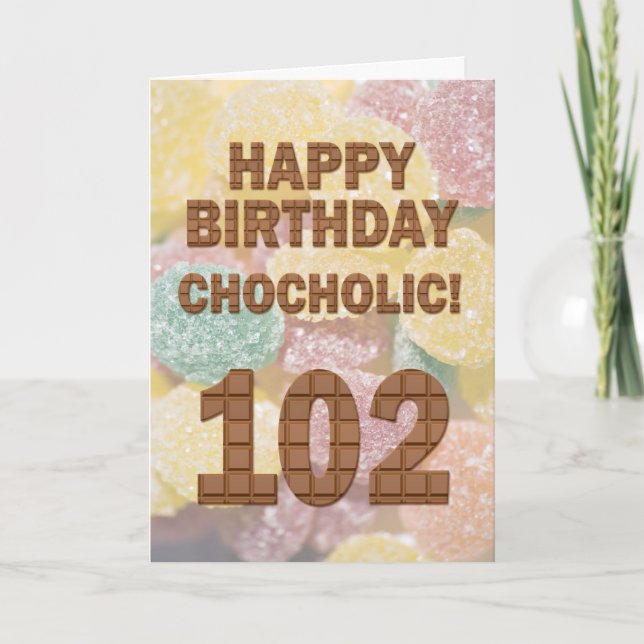Carte Chocololique 102e anniversaire (Devant)