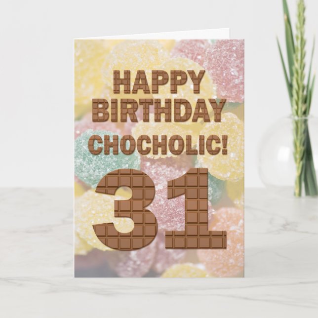 Carte Chocololique 31e anniversaire (Devant)