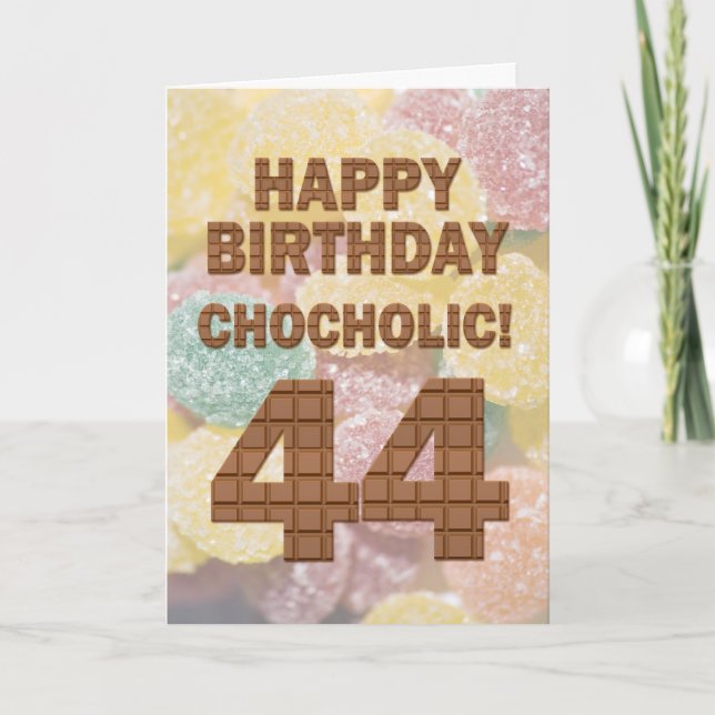 Carte Chocololique 44e anniversaire (Devant)