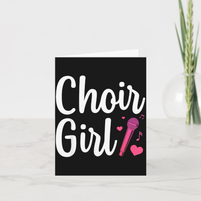 Carte Choir Art For Girls Women Choir Singing Chorus Sho (Devant)