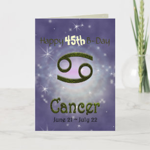 Carte Choisir la couleur Cancer Symbole astrologique zod