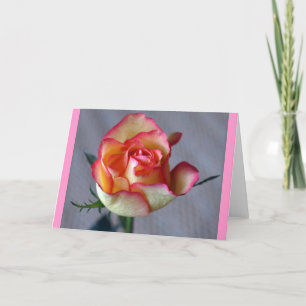 Carte "Choisissez rose" (le blanc)