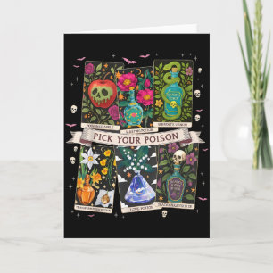 Carte Choisissez Vos Poisons Drôle Buvez-Moi Potions Joy
