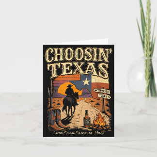 Carte Choosin Texas Lone Star State of Mind Cowboy