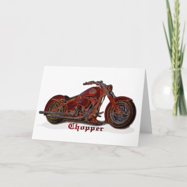 Carte Chopper moto (Devant)