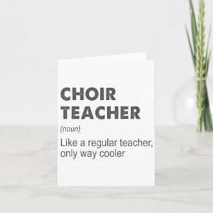 Carte Chorale Enseignant Définition Enseignant École F