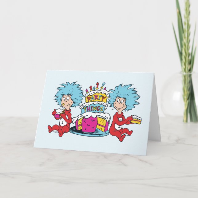 Carte Chose Un Chose Deux Fête Choses (Devant)