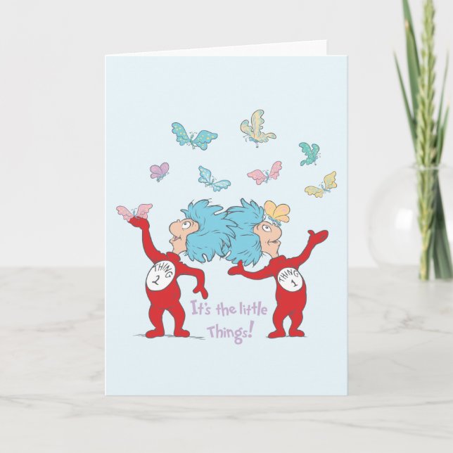 Carte Chose Une Chose Deux C'est Les Petites Choses ! (Devant)