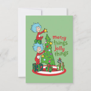 Carte Chose Une Chose Deux Merry Things Jolly Things