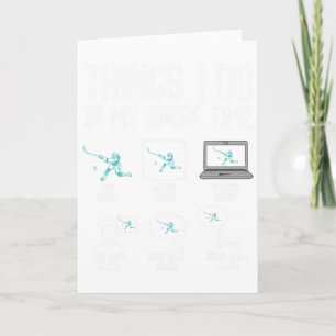 Carte Choses de hockey que je fais pendant mon temps lib