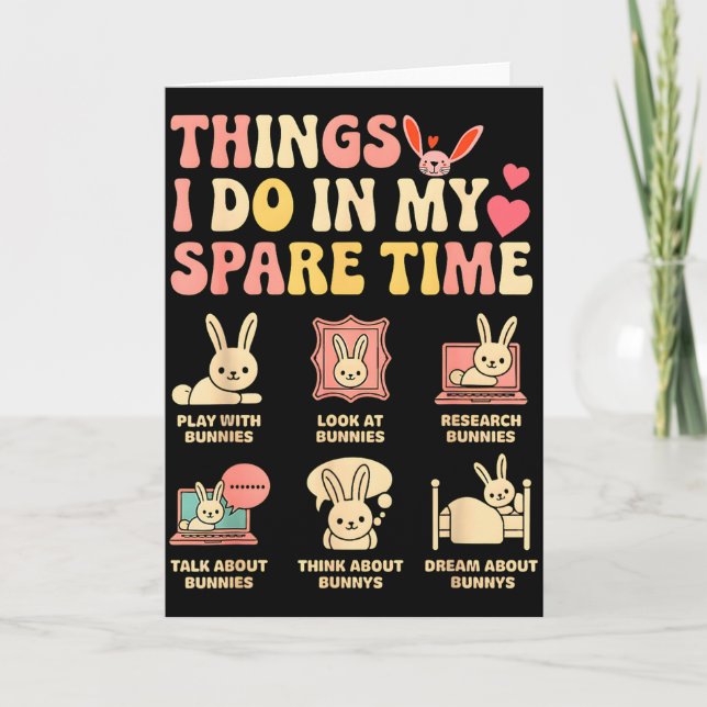 Carte Choses Drôles Que Je Fais Dans Mon Temps Libre Lap (Devant)