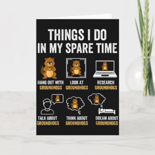 Carte Choses Drôles Que Je Fais Pendant Mon Temps Libre