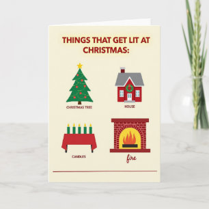 Carte Choses qui s'allument à Noël
