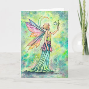 Carte Choses Simples Art Mignon de Fée à l'Aquarelle